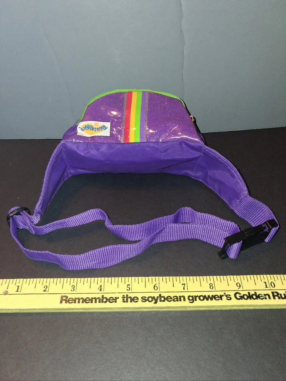 RARE!!! HTF Vintage Teletubbies Purple Fanny Pack Belt Bag